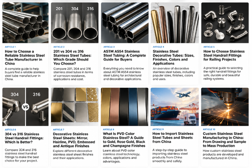 Laatste bedrijfscasus over How to Choose a Reliable Stainless Steel Tube Manufacturer in China
