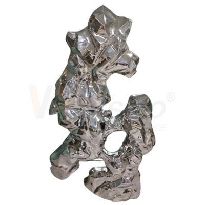 kwaliteit  8k Stainless Steel Metal Fabrication Water Ripple Finshed Office Decoration Sculpture Metal fabriek