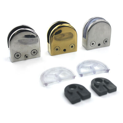kwaliteit  Stainless Steel Glass Railing Clamp Bracket - Corrosion Resistant with Multiple Finishes for Frameless Glass Panels fabriek