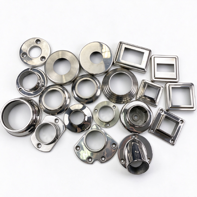 kwaliteit  201/304/316 Stainless Steel Railing Decorative Cover, Post Base Flange Cover for Handrail Balustrade fabriek