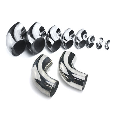 kwaliteit  90 Degree Polished Stainless Steel Elbow, Codo,201/304/316 Grade Weld Pipe Fitting fabriek