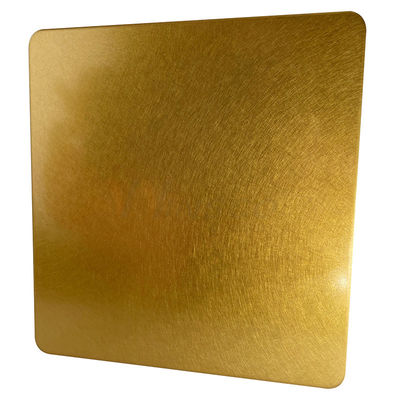 Van de de Oppervlaktelift van het trillingstitanium Gouden het Roestvrije staal Decoratief Blad