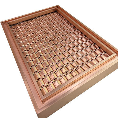 Aangepaste Specificatie het Netwerk van AISI 201 304 316 Rose Gold Stainless Steel Grid