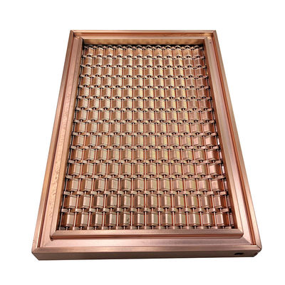 Aangepaste Specificatie het Netwerk van AISI 201 304 316 Rose Gold Stainless Steel Grid