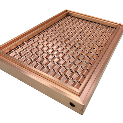 Aangepaste Specificatie het Netwerk van AISI 201 304 316 Rose Gold Stainless Steel Grid