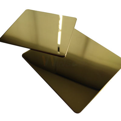 TP 201 Zr-304 316 het Roestvrije staalblad van de Messings Gouden Spiegel Sier