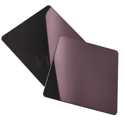 AISI Rose Gold 5x10 walste 201 het Metaal van het de Spiegelblad van de Roestvrij staalplaat 8k koud