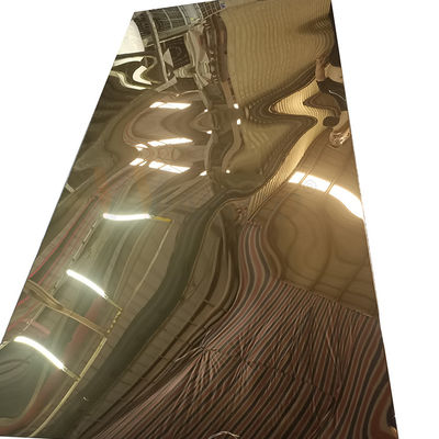 Spiegel van titanium beëindigt de Gouden Roestvrij staal 304 1219mm voor Decoratie