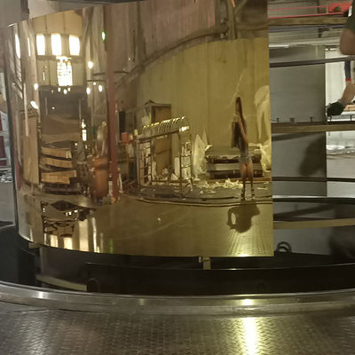 Spiegel van titanium beëindigt de Gouden Roestvrij staal 304 1219mm voor Decoratie