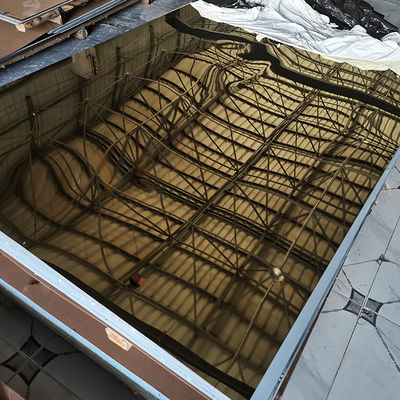 Spiegel van titanium beëindigt de Gouden Roestvrij staal 304 1219mm voor Decoratie