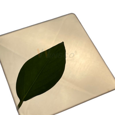 SS 316 het Duurzame Super Blad van het Spiegelroestvrije staal dat met Rose Gold Coating wordt koudgewalst