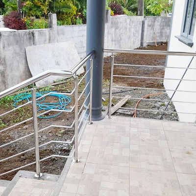 Openlucht van de Leuningsinox van de Roestvrij staaltrap Omheining 201 Rang 304 316