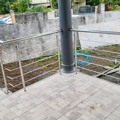 Openlucht van de Leuningsinox van de Roestvrij staaltrap Omheining 201 Rang 304 316