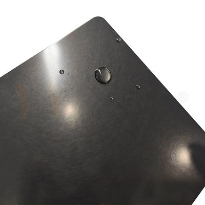 De hoge Trilling van het Hardheids Zwarte Titanium beëindigt Hairline Roestvrij staal 304