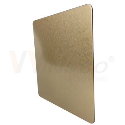 1219mm Decoratief Roestvrij staalblad Champagne Gold Vibration Finish 201 304 316