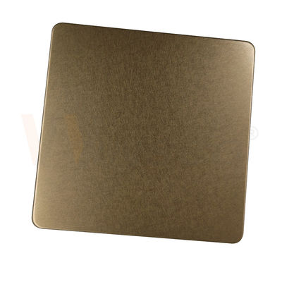 1219mm Decoratief Roestvrij staalblad Champagne Gold Vibration Finish 201 304 316