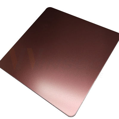 1250mm Decoratief Roestvrij staalblad Parel Vernietigde Gebeëindigde Rose Gold Grade 201 304 316