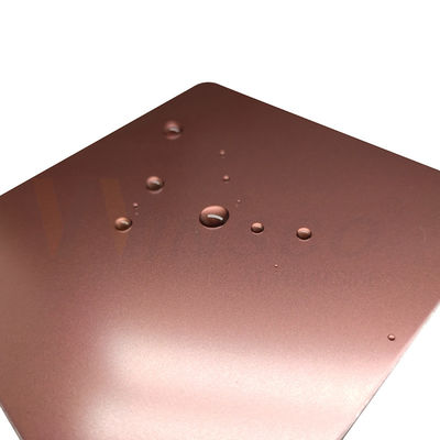 1250mm Decoratief Roestvrij staalblad Parel Vernietigde Gebeëindigde Rose Gold Grade 201 304 316
