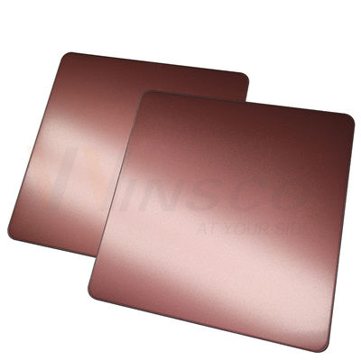 1250mm Decoratief Roestvrij staalblad Parel Vernietigde Gebeëindigde Rose Gold Grade 201 304 316