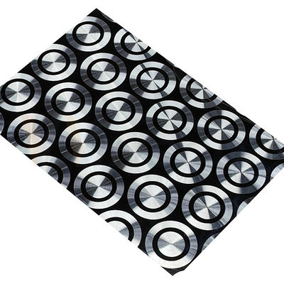 201 304 316 walste het Decoratieve Roestvrij staalblad het Zwarte Titanium 3D Laser Oppoetsen koud