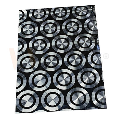 201 304 316 walste het Decoratieve Roestvrij staalblad het Zwarte Titanium 3D Laser Oppoetsen koud