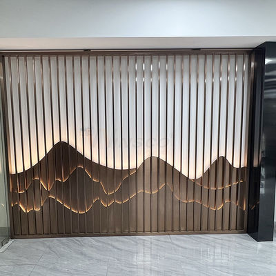 Clubhuis 0.420mm het Scherm van Roestvrij staalart partition wall inox divider
