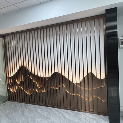 Clubhuis 0.420mm het Scherm van Roestvrij staalart partition wall inox divider