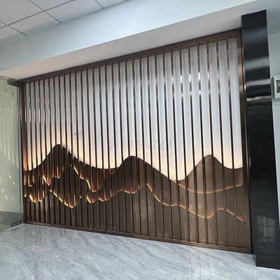 Clubhuis 0.420mm het Scherm van Roestvrij staalart partition wall inox divider