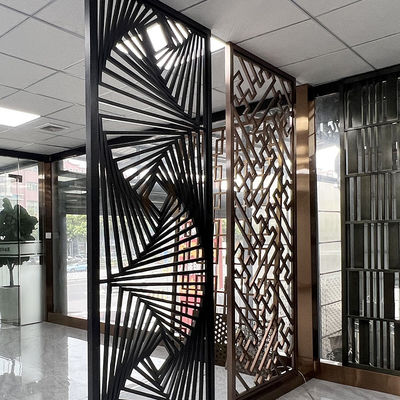 De hoge Verdeling van Art Stainless Steel Divider Screen van de Beëindigenmuur voor Slaapkamerontwerp