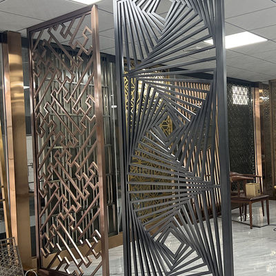 De hoge Verdeling van Art Stainless Steel Divider Screen van de Beëindigenmuur voor Slaapkamerontwerp
