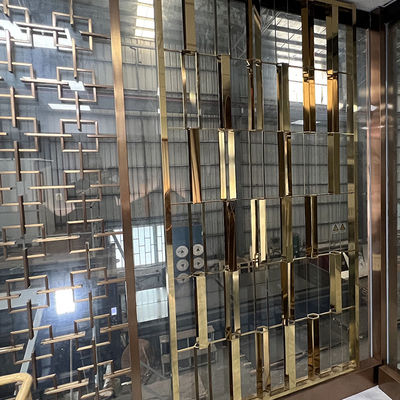 Metalen titanium schermpartitie van roestvrij staal
