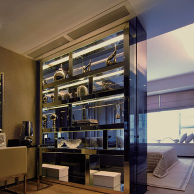 1219mm Verdeler van de de Verdelings de Binnenlandse Woonkamer van het Roestvrij staalscherm voor de Decoratie van de Luxevilla
