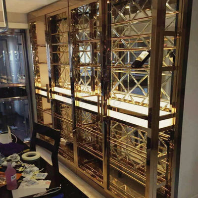 1219mm Verdeler van de de Verdelings de Binnenlandse Woonkamer van het Roestvrij staalscherm voor de Decoratie van de Luxevilla