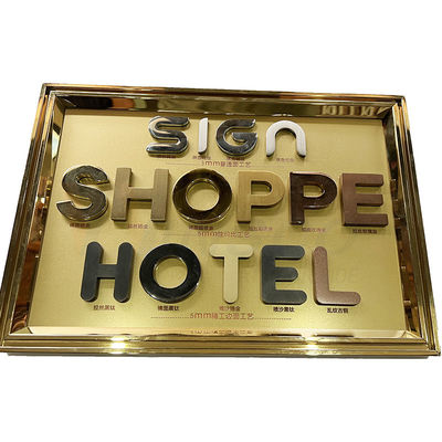 Laser die 201 304 snijden het Hotelsignage van het 316 Rangroestvrije staal Metaalvervaardiging