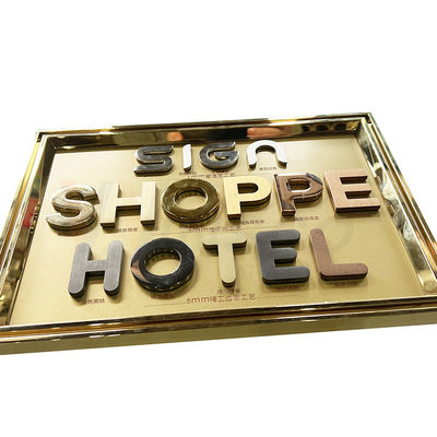 Laser die 201 304 snijden het Hotelsignage van het 316 Rangroestvrije staal Metaalvervaardiging