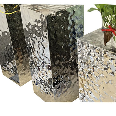 8k van de de Rimpelingsoppervlakte van het spiegelwater Ambacht van het de Vervaardigings de Decoratieve Metaal