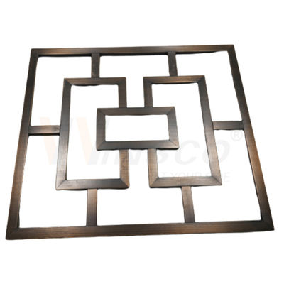 Decoratieve roestvrijstalen metalen fabricage Metalen wandpanelen Room Divider 201 304 316 Grade