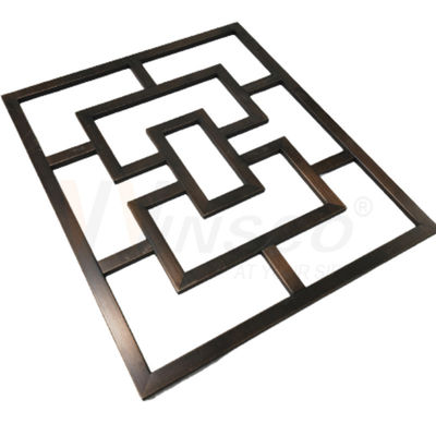 Decoratieve roestvrijstalen metalen fabricage Metalen wandpanelen Room Divider 201 304 316 Grade