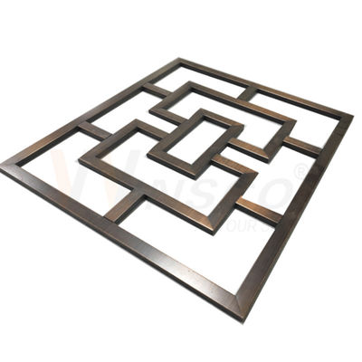 Decoratieve roestvrijstalen metalen fabricage Metalen wandpanelen Room Divider 201 304 316 Grade
