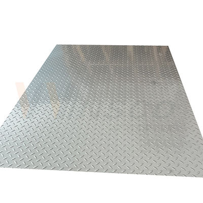 de 20mm1250mm In reliëf gemaakte van de de Oppervlakterijst van het Roestvrij staalblad 2b van de de Korrelvorm Antislipplaat