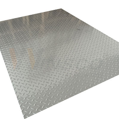 de 20mm1250mm In reliëf gemaakte van de de Oppervlakterijst van het Roestvrij staalblad 2b van de de Korrelvorm Antislipplaat