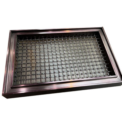 Het Roestvrije staal Decoratieve Draad Mesh Panels 201 van de koffiekleur Rang 304 316