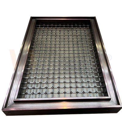 Het Roestvrije staal Decoratieve Draad Mesh Panels 201 van de koffiekleur Rang 304 316
