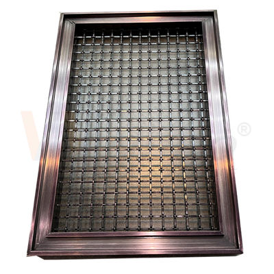 Het Roestvrije staal Decoratieve Draad Mesh Panels 201 van de koffiekleur Rang 304 316
