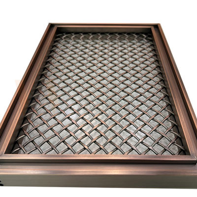 Van de het Netpvd Kleur van de ruitvorm het Decoratieve Roestvrije staal Mesh For Home Decoration