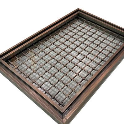 PVD-Kleuren Vierkante Vorm 316 de Draad Mesh Panels For Space Divider van het Netroestvrije staal