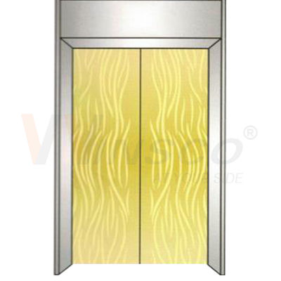 Hairline PVD-Blad van het Titanium Gouden Deklaag Geëtste Roestvrije staal voor de Comités van de Liftdeur