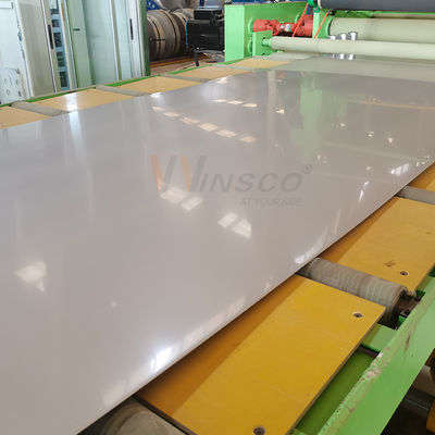 Tisco 0,7 mm 4Ftx8Ft 2B roestvrij staal plaat 1220mmx2440mm SS metaalplaten molen Afgerond