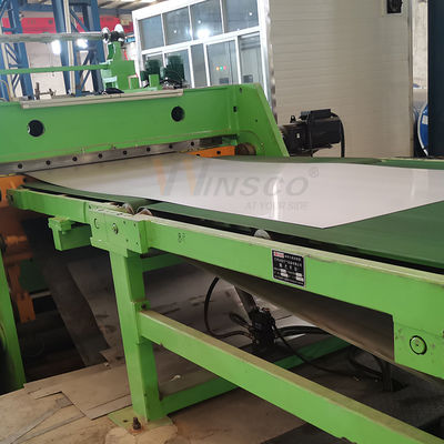 Tisco 0,7 mm 4Ftx8Ft 2B roestvrij staal plaat 1220mmx2440mm SS metaalplaten molen Afgerond