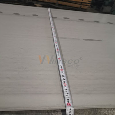 Het inleggen Witte Oppervlakte 1500mmx6000mm Roestvrij staal Warmgewalste Plaat